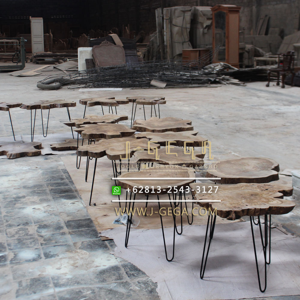  Meja Kopi Industrial Besi Jati By J GeGa Furniture Jepara