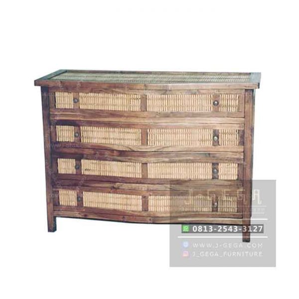 4 Drawer Bamboo Dresser (MBS 004)